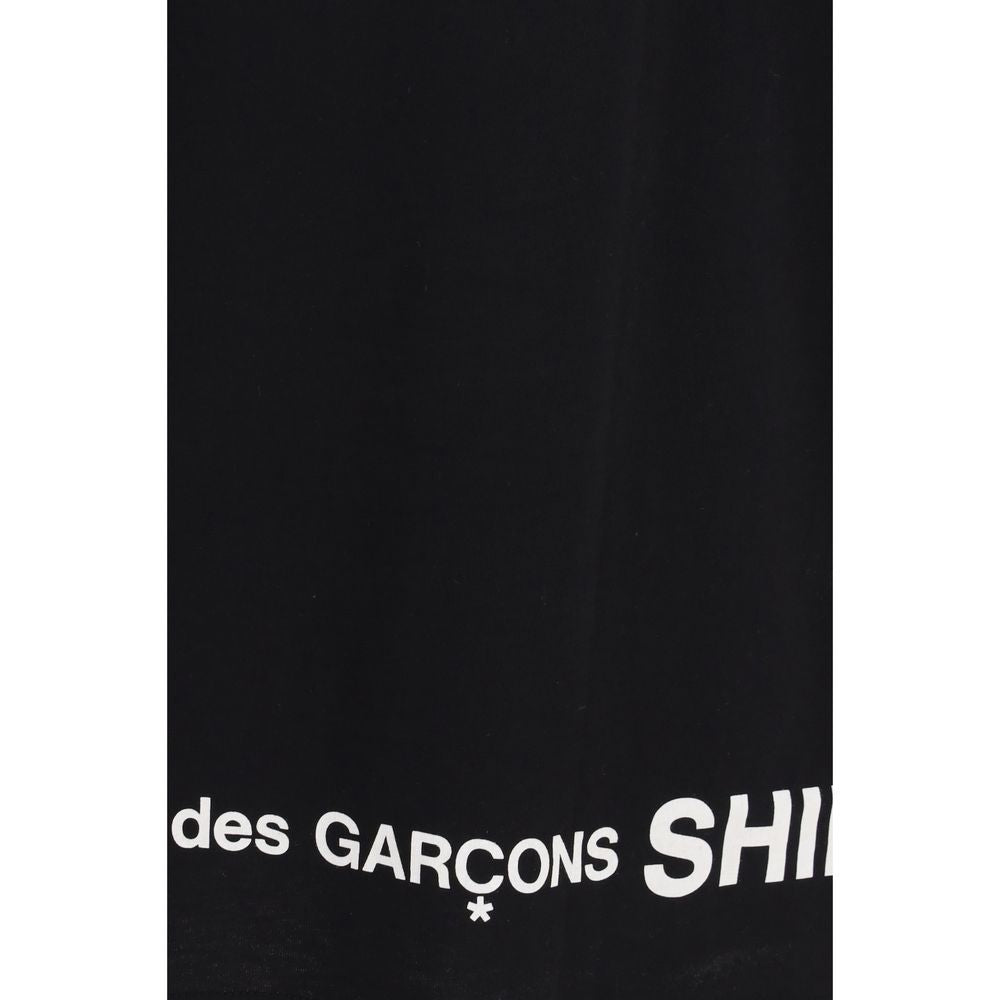 Activewear T-Shirt by Comme Des Garçons for men in cotton black & print features a versatile silhouette, showcasing a versatile and detailed with high-performance for a premium look.