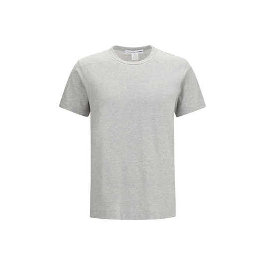 Activewear T-Shirt by Comme Des Garçons for men in cotton gray & print features a dynamic silhouette with short-sleeve and round neckline enhanced by functional .