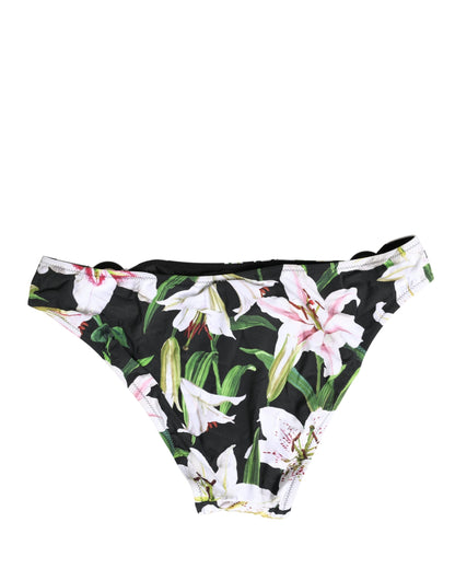 Dolce & Gabbana Multicolor Floral Silk Brief Panty Underwear