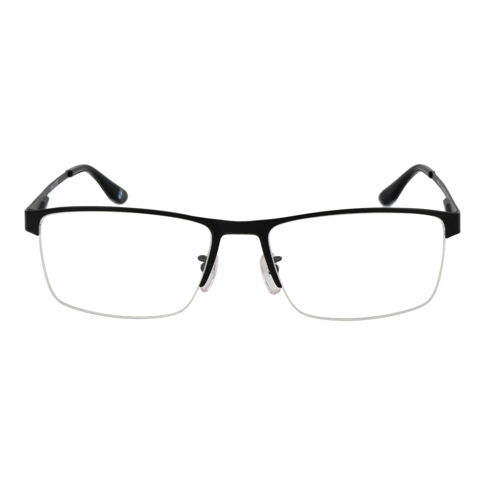 Eyeglasses Frames by BMW for men in metal black features an refined silhouette, showcasing the refined black coloured frame and sophisticated .