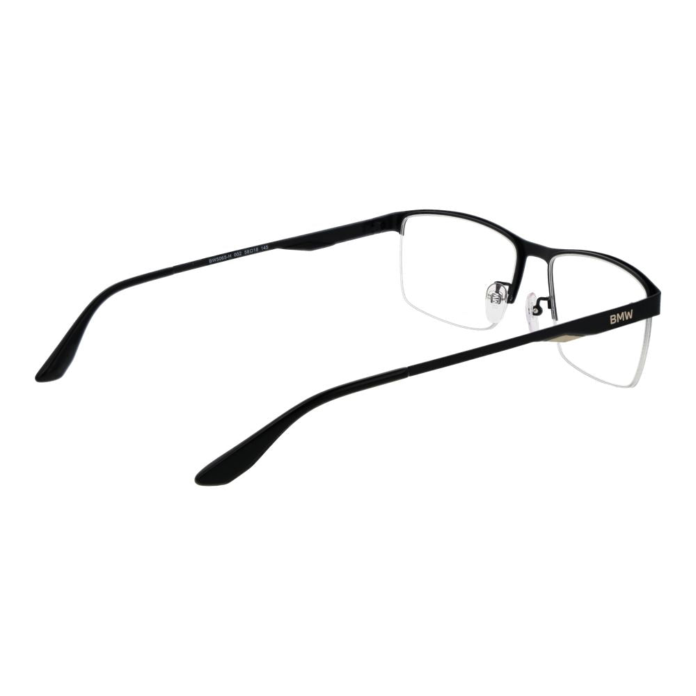 Eyeglasses Frames by BMW for men in metal and black showcases a refined silhouette, detailed with a black coloured frame finish and a sophisticated .