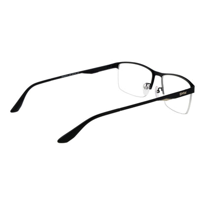 Eyeglasses Frames by BMW for men in metal and black showcases a refined silhouette, detailed with a black coloured frame finish and a sophisticated .