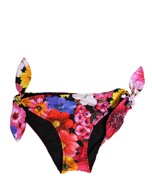 Dolce & Gabbana Women's Stretch Nylon Bikini - Black Floral Print