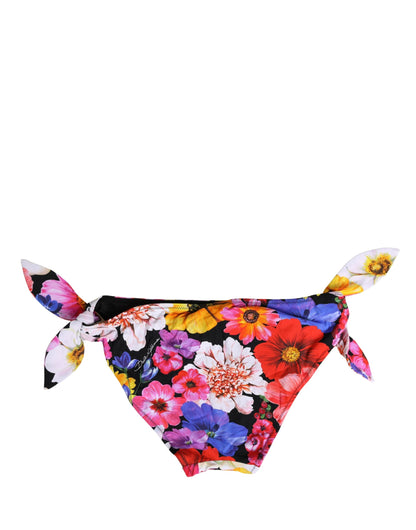 Dolce & Gabbana Women's Stretch Nylon Bikini - Black Floral Print