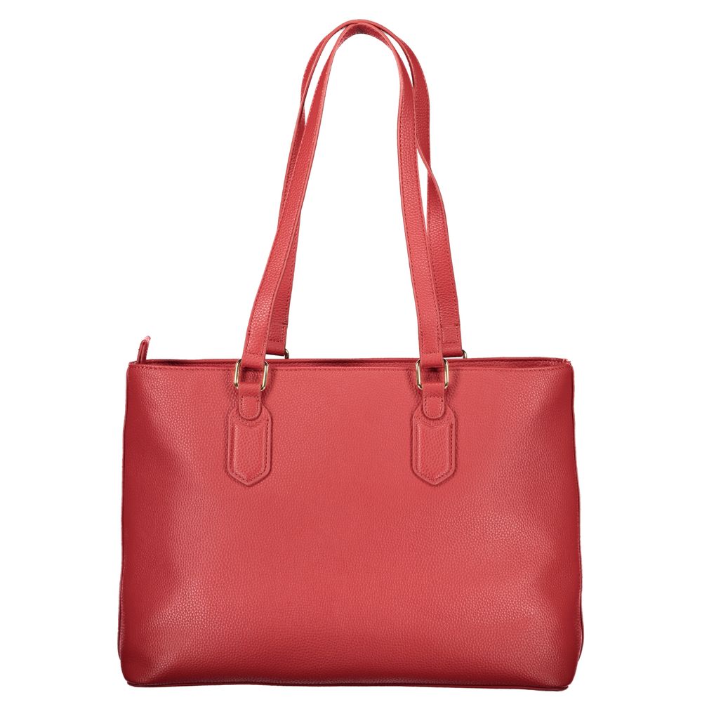 Shoulder Handbag by Mario Valentino for women in polyethylene red features a exquisite silhouette, showcasing a secure zipper and exquisite internal-pockets with versatile shoulder-strap & handle for a exquisite finish.