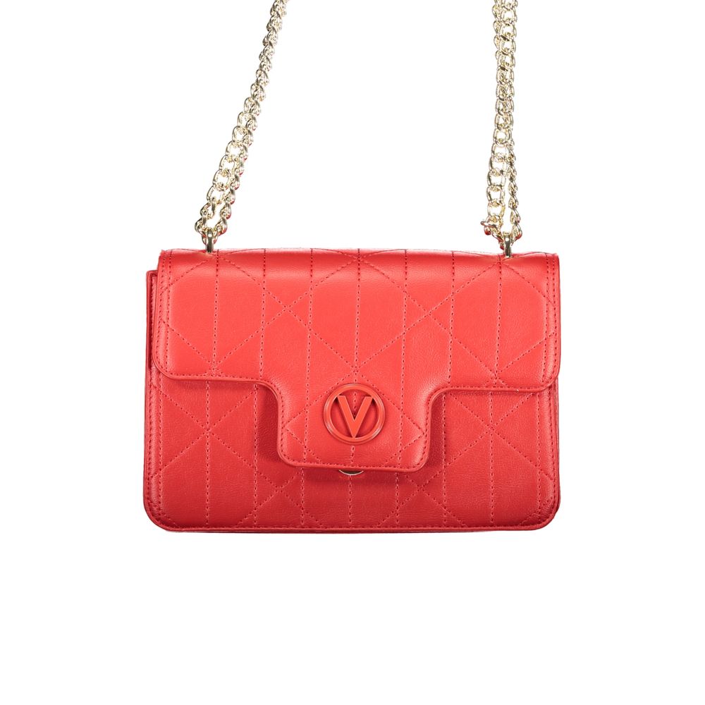 Handbag by Mario Valentino for women in polyethylene red presents a ornamental silhouette, showcasing a secure snap, ample internal-pockets, and versatile handle for a ornamental finish.