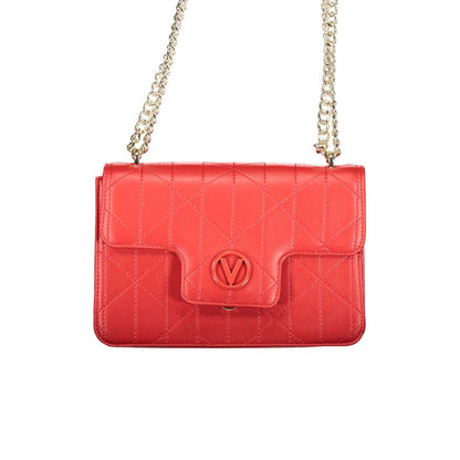 Handbag by Mario Valentino for women in polyethylene red presents a ornamental silhouette, showcasing a secure snap, ample internal-pockets, and versatile handle for a ornamental finish.