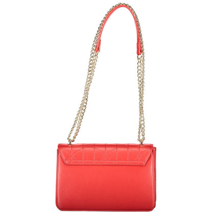 Handbag by Mario Valentino for women in polyethylene red features a exquisite silhouette, showcasing a secure snap and exquisite internal-pockets with versatile handle for a exquisite finish.