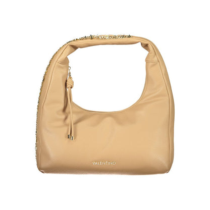 Shoulder Handbag by Mario Valentino for women in polyethylene beige & signature features a exquisite silhouette, showcasing a secure zipper and exquisite internal-pockets with versatile shoulder-strap & handle for a exquisite finish.