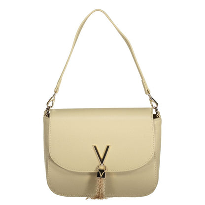 Handbag by Mario Valentino for women in polyethylene beige features a refined silhouette, showcasing a secure zipper & magnetic, organized internal-pockets, and versatile shoulder-strap & handle for a refined finish.