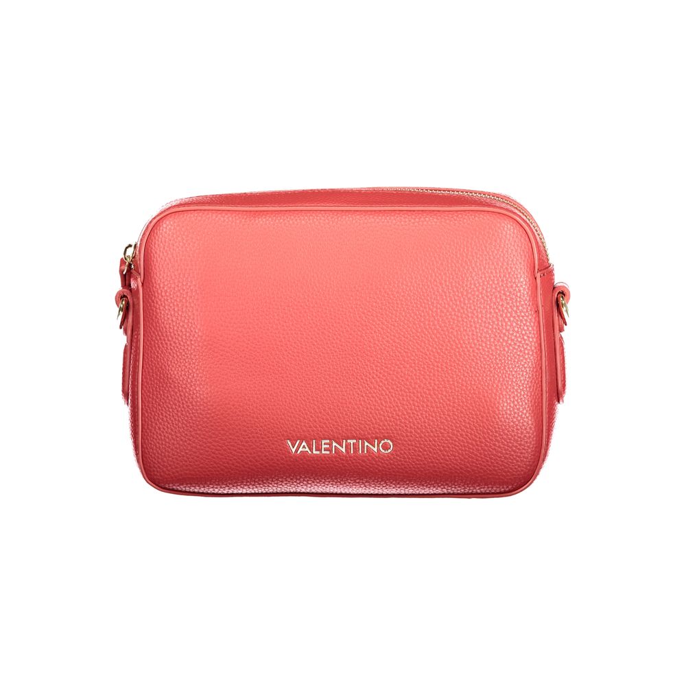 Handbag by Mario Valentino for women in polyethylene red features an refined silhouette, showcasing a secure zipper, ample internal-pockets, and versatile shoulder-strap & adjustable-strap for a sophisticated refined aesthetic.