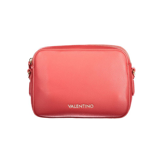 Handbag by Mario Valentino for women in polyethylene red features an refined silhouette, showcasing a secure zipper, ample internal-pockets, and versatile shoulder-strap & adjustable-strap for a sophisticated refined aesthetic.