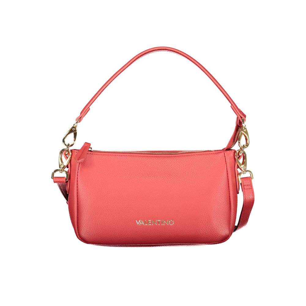 Crossbody Handbag by Mario Valentino for women in polyethylene red features an refined silhouette, showcasing a secure zipper, ample internal-pockets, and versatile crossbody-strap, shoulder-strap, adjustable-strap & handle for a sophisticated refined aesthetic.