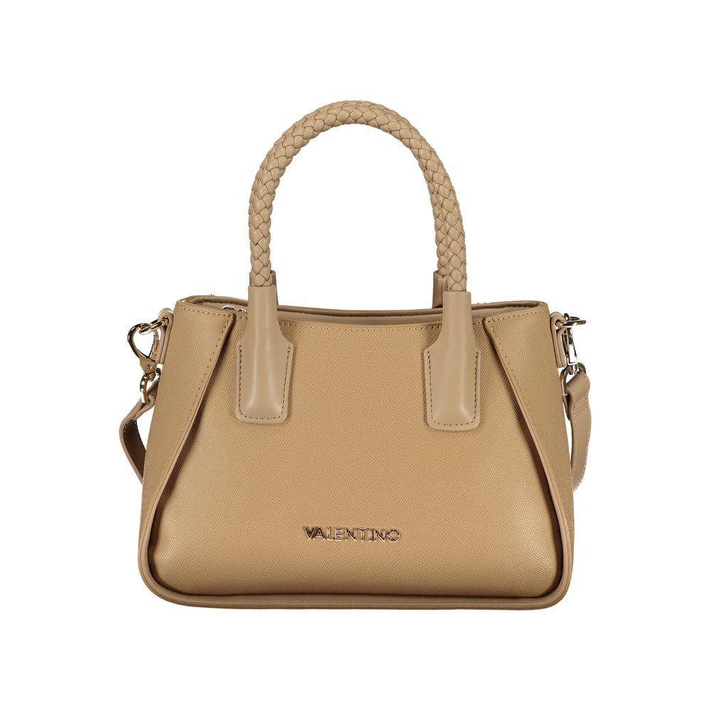 Handbag by Mario Valentino for women in polyethylene beige & signature features a exquisite silhouette, showcasing a secure zipper and exquisite internal-pockets with versatile shoulder-strap, handle & adjustable-strap for a exquisite finish.