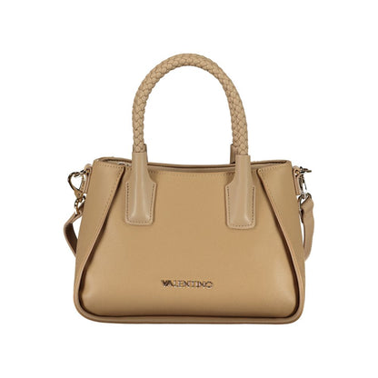 Handbag by Mario Valentino for women in polyethylene beige & signature features a exquisite silhouette, showcasing a secure zipper and exquisite internal-pockets with versatile shoulder-strap, handle & adjustable-strap for a exquisite finish.
