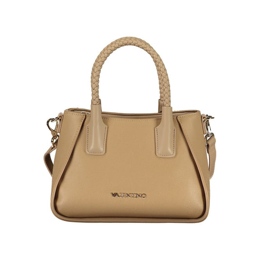 Handbag by Mario Valentino for women in polyethylene beige & signature features a exquisite silhouette, showcasing a secure zipper and exquisite internal-pockets with versatile shoulder-strap, handle & adjustable-strap for a exquisite finish.