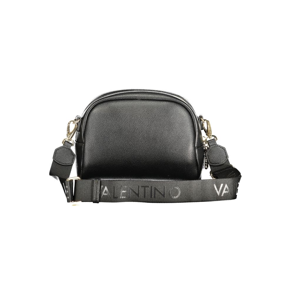 Handbag by Mario Valentino for women in polyethylene black features a signature silhouette, showcasing a secure zipper and signature internal-pockets with versatile shoulder-strap & adjustable-strap for a sophisticated look.