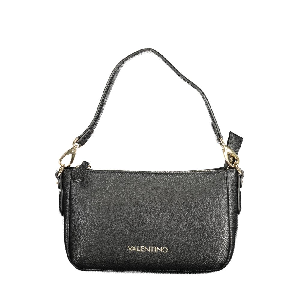 Handbag by Mario Valentino for women in polyethylene black & signature features a exquisite silhouette, showcasing a secure zipper and exquisite internal-pockets with versatile shoulder-strap, adjustable-strap & handle for a exquisite finish.