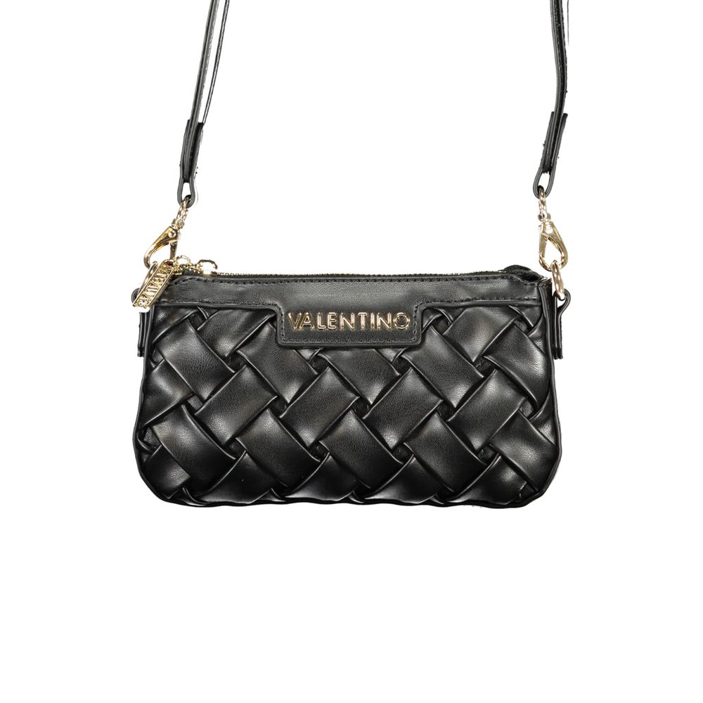 Evening Handbag by Mario Valentino for women in polyethylene black presents a ornamental silhouette, showcasing a secure zipper, ample internal-pockets, and versatile shoulder-strap, adjustable-strap & handle for a ornamental finish.
