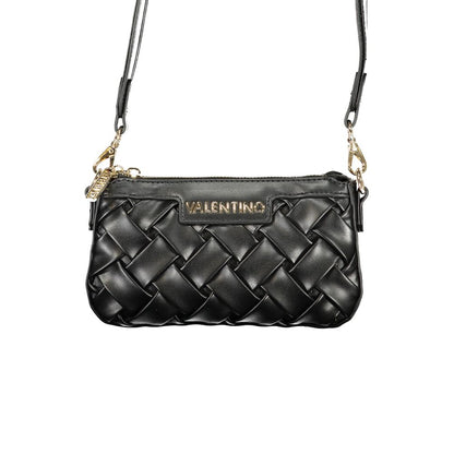 Evening Handbag by Mario Valentino for women in polyethylene black presents a ornamental silhouette, showcasing a secure zipper, ample internal-pockets, and versatile shoulder-strap, adjustable-strap & handle for a ornamental finish.