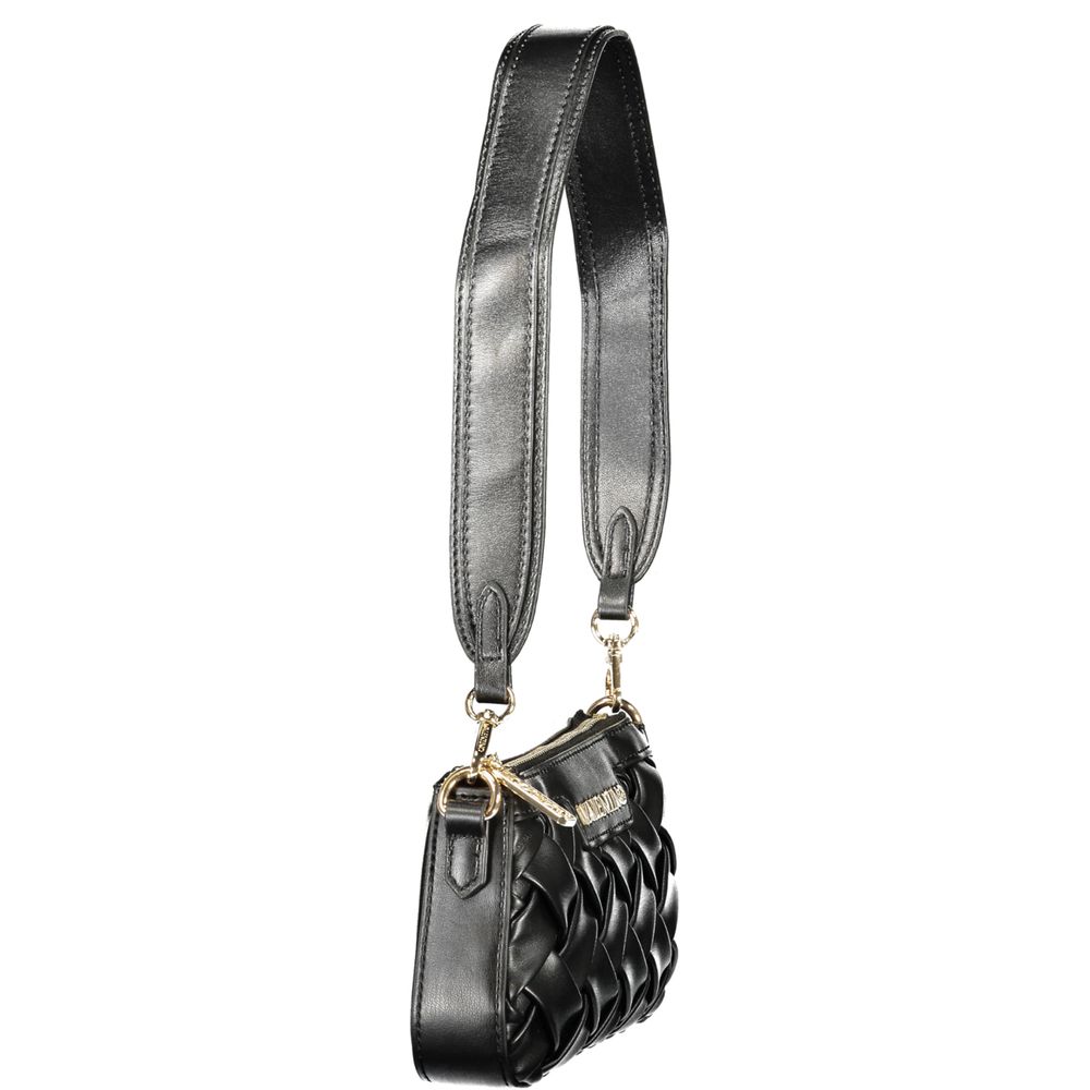 Evening Handbag by Mario Valentino for women in polyethylene black features a exquisite silhouette, showcasing a secure zipper and exquisite internal-pockets with versatile shoulder-strap, adjustable-strap & handle for a exquisite finish.