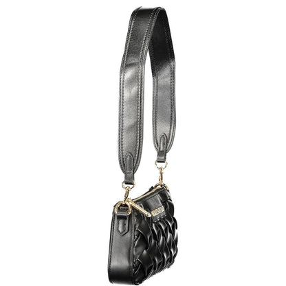Evening Handbag by Mario Valentino for women in polyethylene black features a exquisite silhouette, showcasing a secure zipper and exquisite internal-pockets with versatile shoulder-strap, adjustable-strap & handle for a exquisite finish.