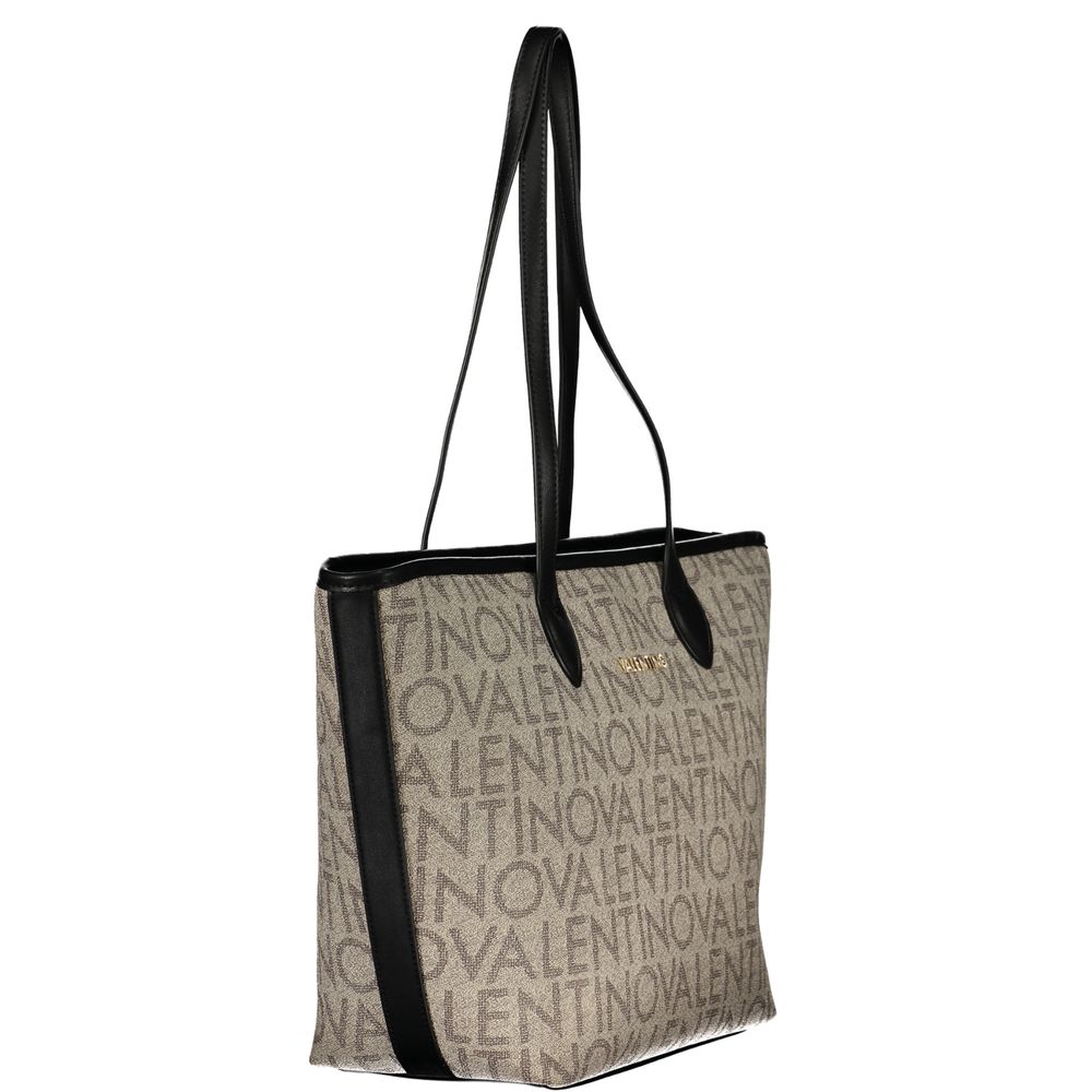 Shoulder Handbag by Mario Valentino for women in polyethylene beige & signature features a exquisite silhouette, showcasing a secure zipper and exquisite document-holder, external-pockets & internal-pockets with versatile shoulder-strap & handle for a exquisite finish.