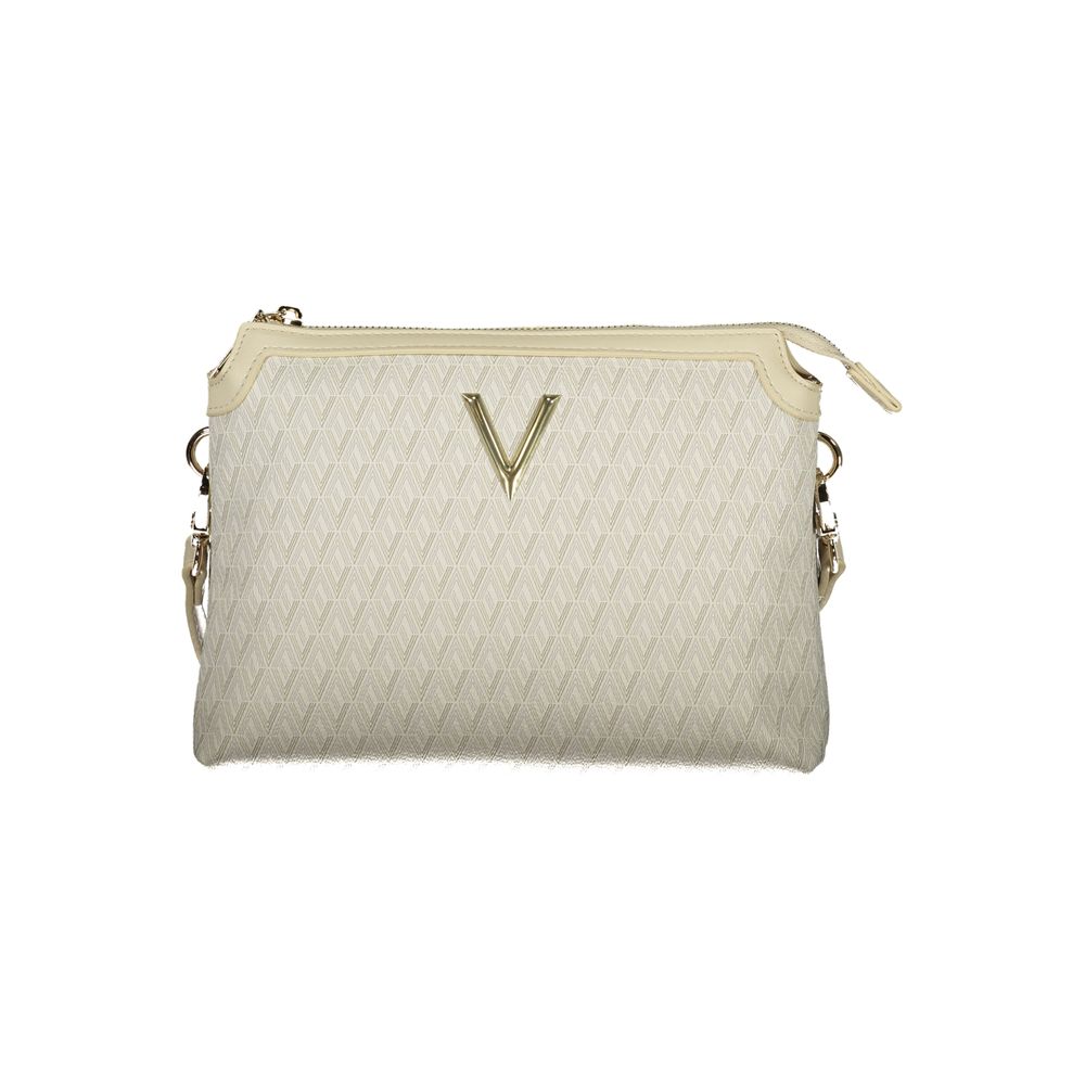 Pouch Handbag by Mario Valentino for women in polyethylene beige features a exquisite silhouette, showcasing a secure zipper and exquisite built-in-compartments & internal-pockets with versatile shoulder-strap & adjustable-strap for a exquisite finish.