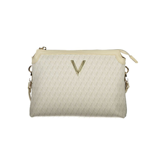 Pouch Handbag by Mario Valentino for women in polyethylene beige features a exquisite silhouette, showcasing a secure zipper and exquisite built-in-compartments & internal-pockets with versatile shoulder-strap & adjustable-strap for a exquisite finish.