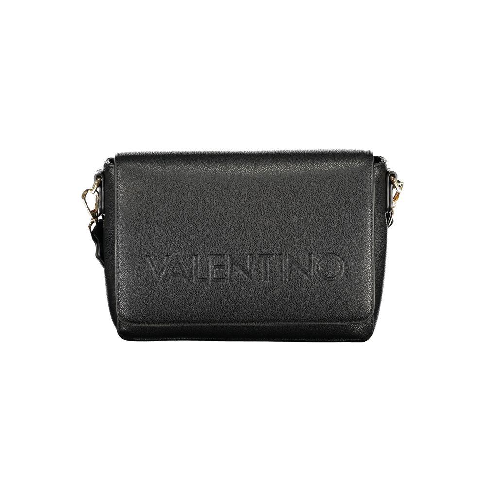 Shoulder Handbag by Mario Valentino for women in polyethylene black features a refined silhouette, showcasing a secure zipper, organized internal-pockets, and versatile shoulder-strap & adjustable-strap for a refined finish.