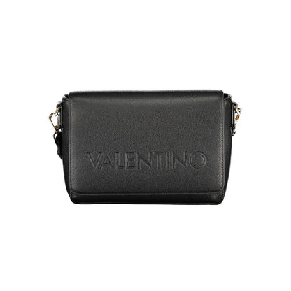 Shoulder Handbag by Mario Valentino for women in polyethylene black features a refined silhouette, showcasing a secure zipper, organized internal-pockets, and versatile shoulder-strap & adjustable-strap for a refined finish.