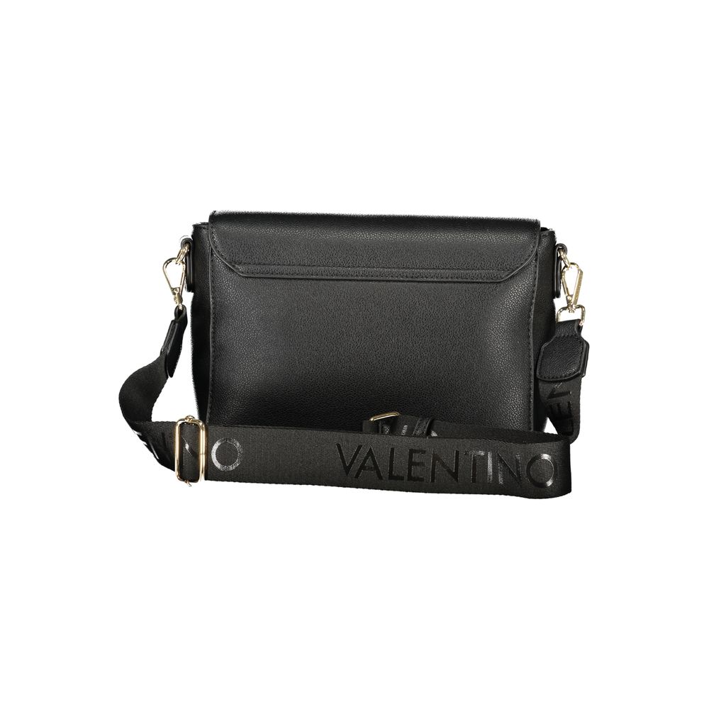 This Shoulder Handbag by Mario Valentino for women in polyethylene and black presents a sculptural silhouette featuring a secure zipper, ample internal-pockets, and versatile shoulder-strap & adjustable-strap for a sculptural finish.
