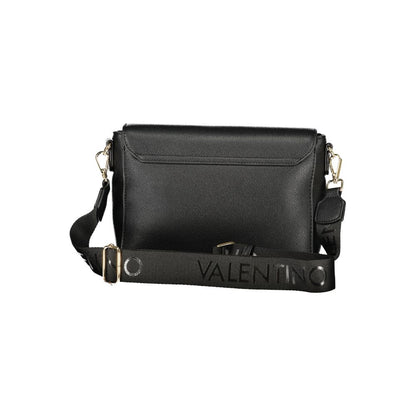 This Shoulder Handbag by Mario Valentino for women in polyethylene and black presents a sculptural silhouette featuring a secure zipper, ample internal-pockets, and versatile shoulder-strap & adjustable-strap for a sculptural finish.