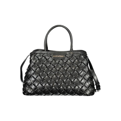 Handbag by Mario Valentino for women in polyethylene black & signature features a exquisite silhouette, showcasing a secure snap & zipper and exquisite built-in-compartments & internal-pockets with versatile shoulder-strap, handle & adjustable-strap for a exquisite finish.