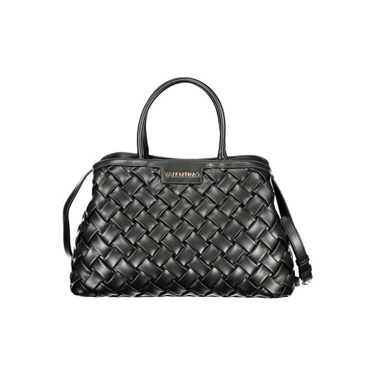 Handbag by Mario Valentino for women in polyethylene black & signature features a exquisite silhouette, showcasing a secure snap & zipper and exquisite built-in-compartments & internal-pockets with versatile shoulder-strap, handle & adjustable-strap for a exquisite finish.
