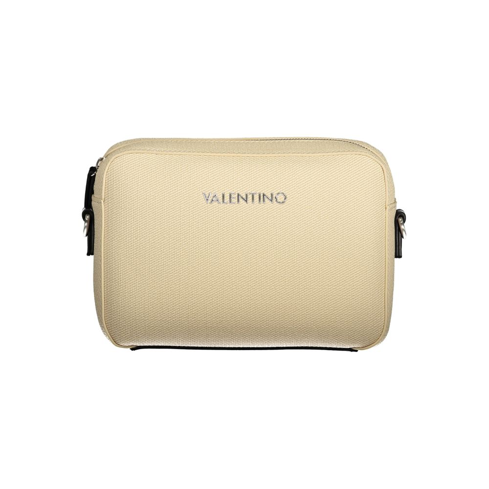 Shoulder Handbag by Mario Valentino for women in polyethylene beige features a refined silhouette, showcasing a secure zipper, organized internal-pockets, and versatile shoulder-strap & adjustable-strap for a refined finish.