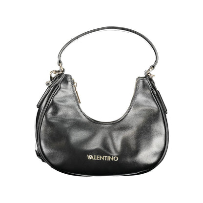This Shoulder Handbag by Mario Valentino for women in polyethylene and black & signature presents a sculptural silhouette featuring a secure zipper, ample internal-pockets, and versatile shoulder-strap, handle & adjustable-strap for a sculptural finish.
