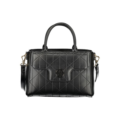 Handbag by Mario Valentino for women in polyethylene black presents a ornamental silhouette, showcasing a secure snap & zipper, ample external-pockets & internal-pockets, and versatile shoulder-strap, handle & adjustable-strap for a ornamental finish.
