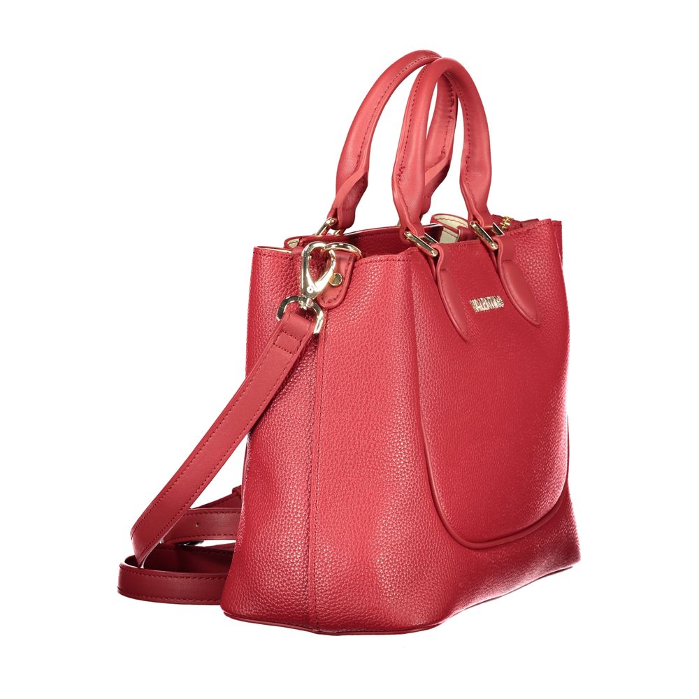 Handbag by Mario Valentino for women in polyethylene red & signature features a exquisite silhouette, showcasing a secure snap & zipper and exquisite built-in-compartments, document-holder & internal-pockets with versatile shoulder-strap, handle & adjustable-strap for a exquisite finish.