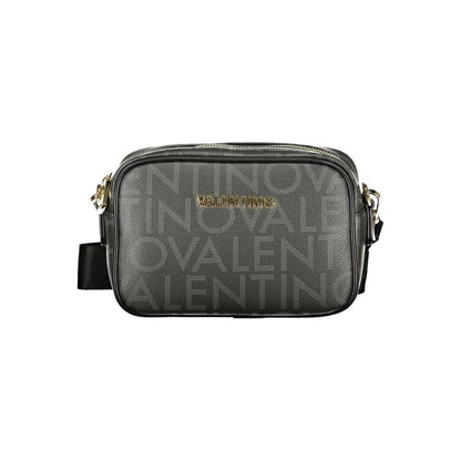 This Handbag by Mario Valentino for women in polyethylene and black presents a sculptural silhouette featuring a secure zipper, ample internal-pockets, and versatile shoulder-strap & adjustable-strap for a sculptural finish.