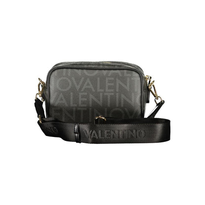 Handbag by Mario Valentino for women in polyethylene black presents a ornamental silhouette, showcasing a secure zipper, ample internal-pockets, and versatile shoulder-strap & adjustable-strap for a ornamental finish.