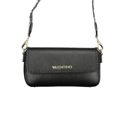 Handbag by Mario Valentino for women in polyethylene black & signature features a refined silhouette, showcasing a secure zipper, organized internal-pockets, and versatile shoulder-strap, adjustable-strap & handle for a refined finish.