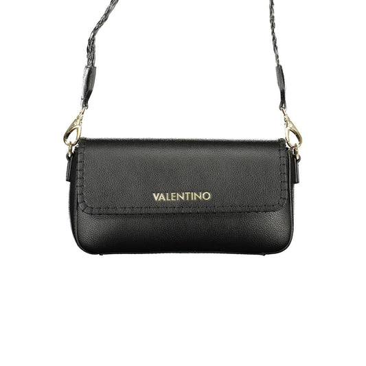 Handbag by Mario Valentino for women in polyethylene black & signature features a refined silhouette, showcasing a secure zipper, organized internal-pockets, and versatile shoulder-strap, adjustable-strap & handle for a refined finish.