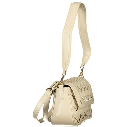 Handbag by Mario Valentino for women in polyethylene beige features a exquisite silhouette, showcasing a secure snap & zipper and exquisite internal-pockets with versatile shoulder-strap, adjustable-strap & handle for a exquisite finish.