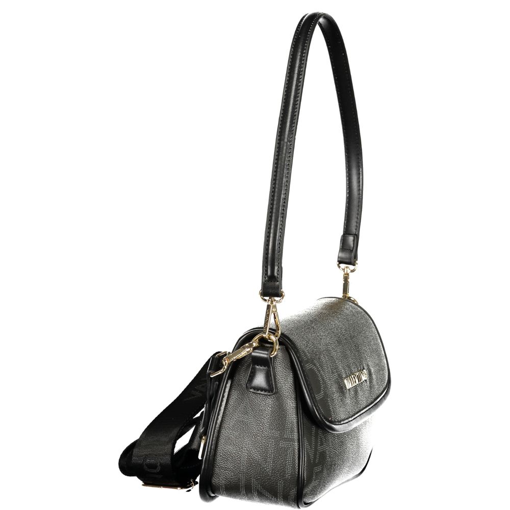 Handbag by Mario Valentino for women in polyethylene black features a exquisite silhouette, showcasing a secure snap and exquisite internal-pockets with versatile shoulder-strap, adjustable-strap & handle for a exquisite finish.