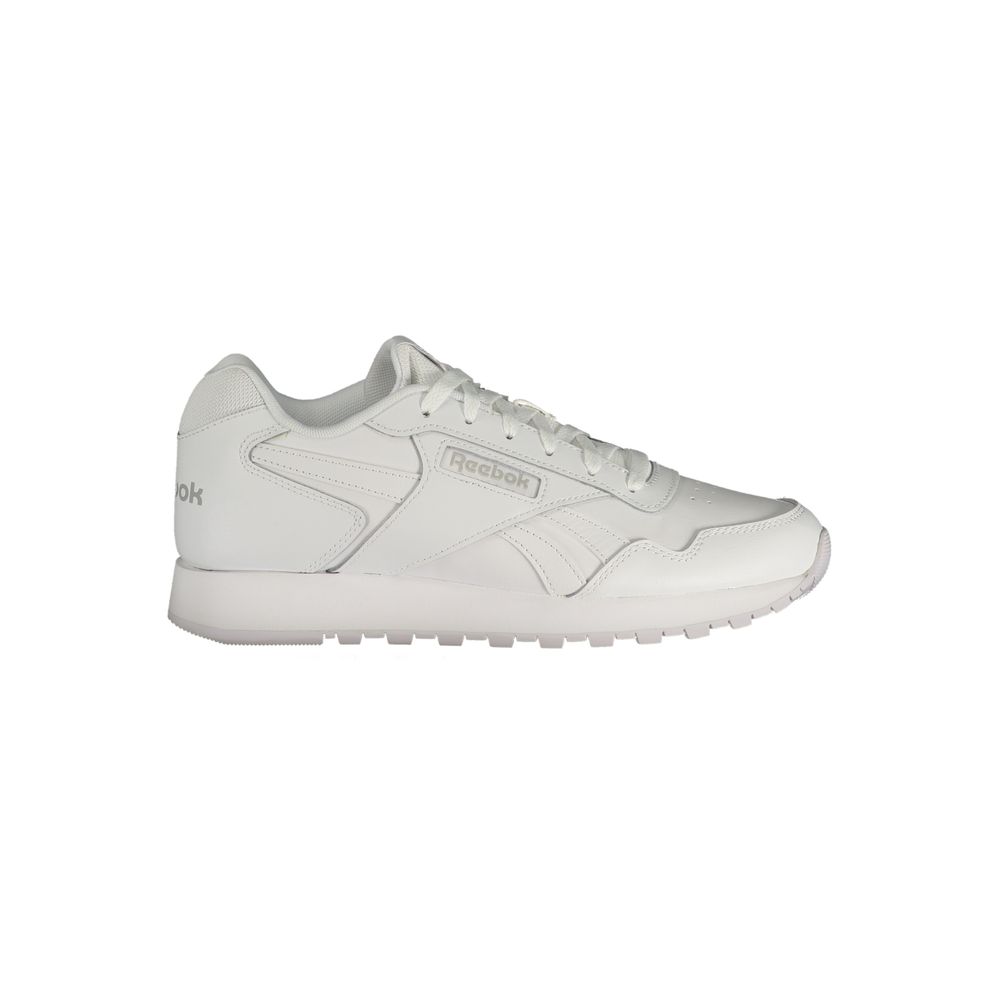 Athletic Sneakers by Reebok for men in polyester white & print features an architectural silhouette from the Men's Athletic Polyester Sneakers collection, showcasing a architectural athletic style for a architectural look.