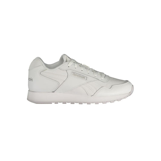 Athletic Sneakers by Reebok for men in polyester white & print features an architectural silhouette from the Men's Athletic Polyester Sneakers collection, showcasing a architectural athletic style for a architectural look.