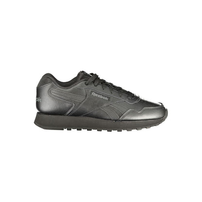Athletic Sneakers by Reebok for men in polyester black & print features an architectural silhouette from the Men's Athletic Polyester Sneakers collection, showcasing a architectural athletic style for a architectural look.