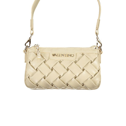 This Shopper Handbag by Mario Valentino for women in polyethylene and beige presents a sculptural silhouette featuring a secure zipper, ample internal-pockets, and versatile shoulder-strap, adjustable-strap & handle for a sculptural finish.