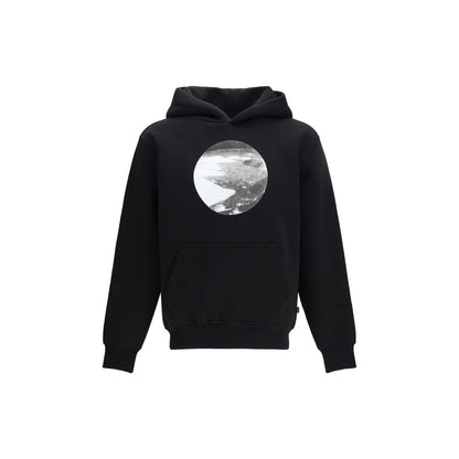 Sweatshirt Hoodie by ALPHA INDUSTRIES for men in cotton polyester black & print features a edgy silhouette, detailed with a edgy hooded neckline and for a refined finish.
